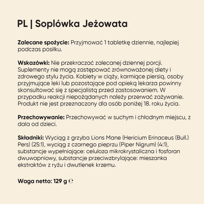 Jak przyjmować suplement Lion's mane