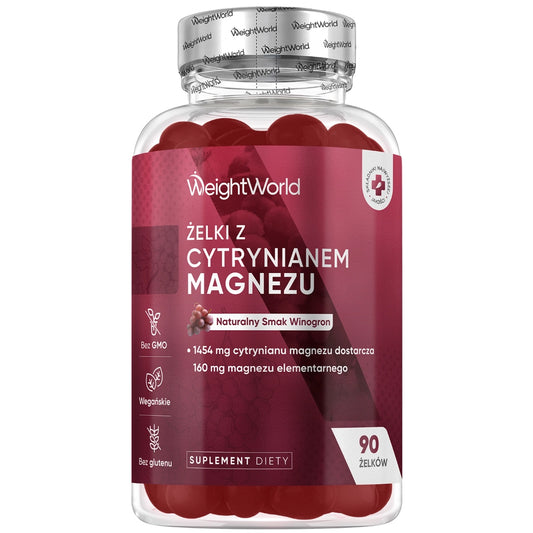 Gumisie z Cytrynianem Magnezu – 90 sztuk