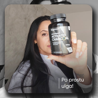 Suplement węgiel aktywny 2000 mg dawka dzienna