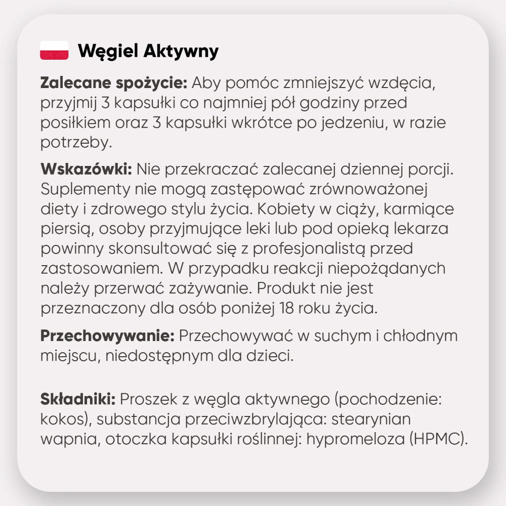 Jak przyjmować suplement z węglem aktywnym