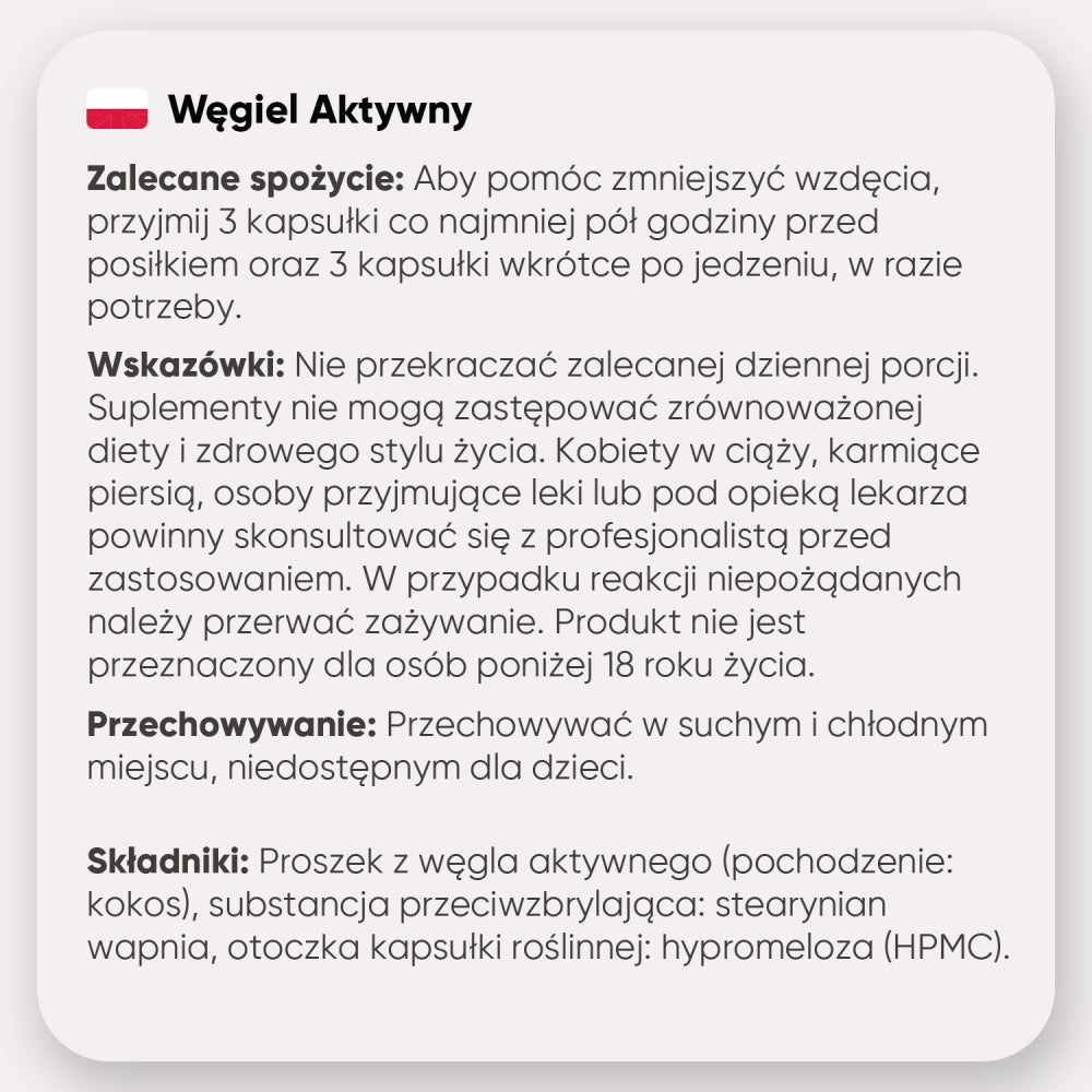 Jak przyjmować suplement z węglem aktywnym