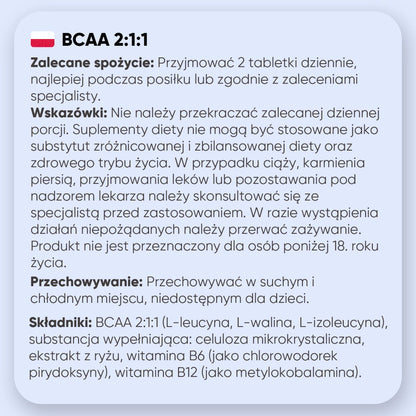 Zalecenia dotyczące suplementu BCAA