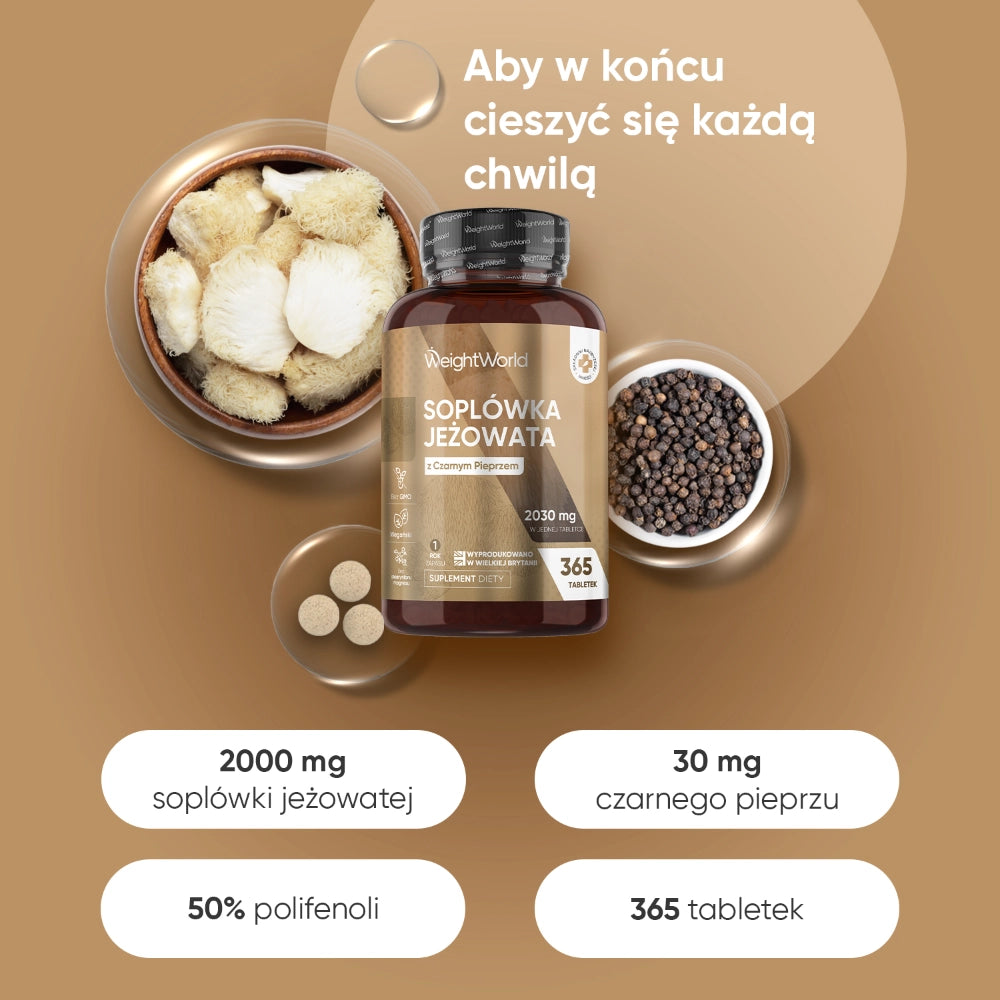 Wyciąg z Lion's mane 365 tabletek