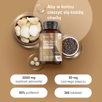 Wyciąg z Lion's mane 365 tabletek