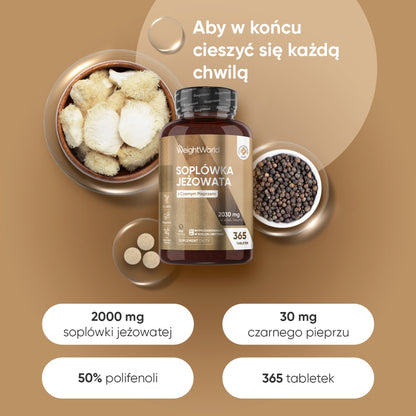 Wyciąg z Lion's mane 365 tabletek