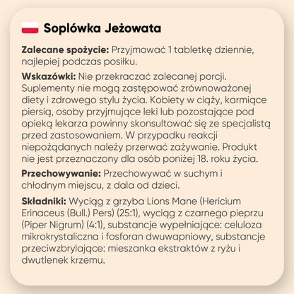 Jak przyjmować suplement Lion's mane