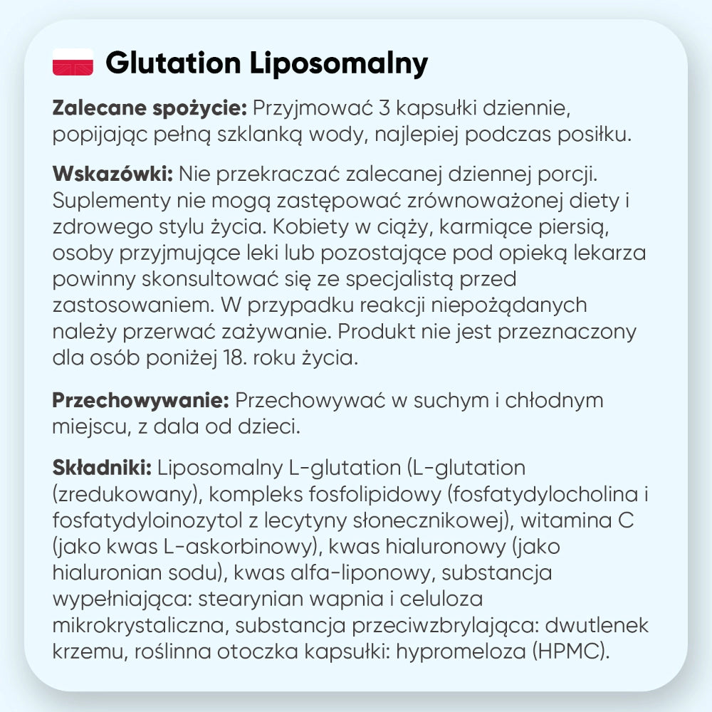 Jak przyjmować kompleks L-glutationu