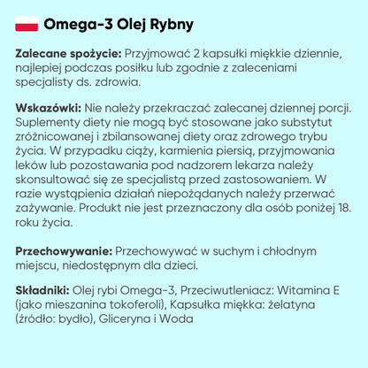 Zalecenia dotyczące stosowania oleju rybiego Omega-3