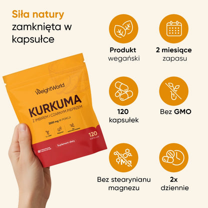 Zalecenia stosowania Kurkumy organicznej w kapsułkach