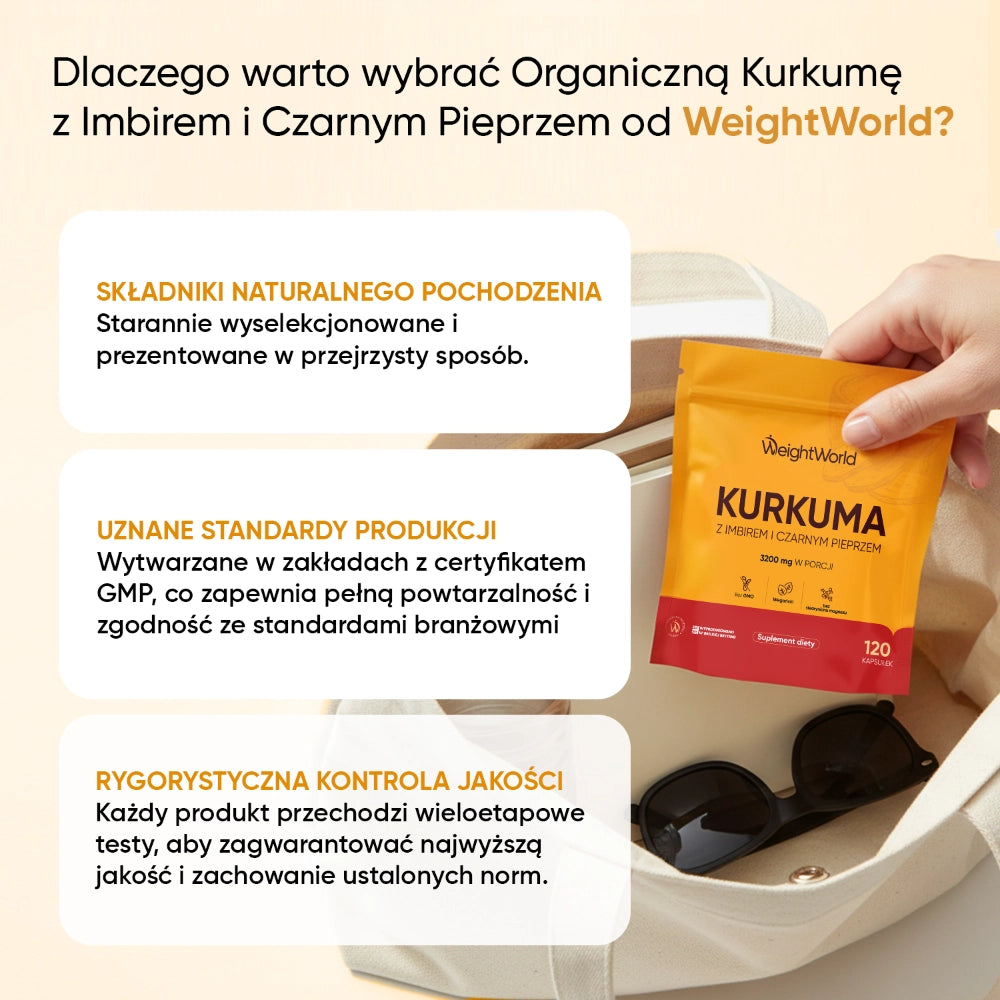 Kurkuma w kapsułkach 3200 mg