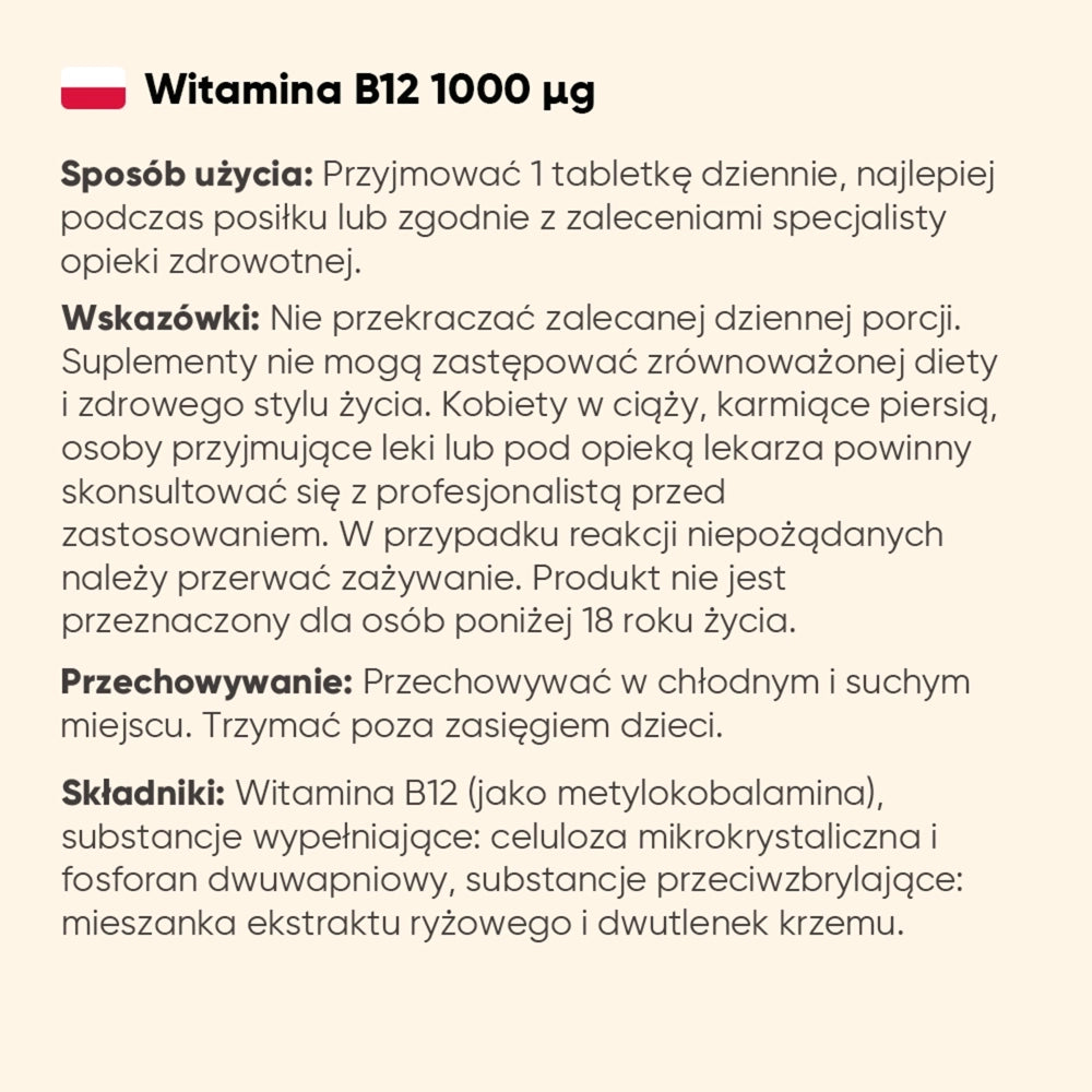 Jak stosować B12 od WeightWorld